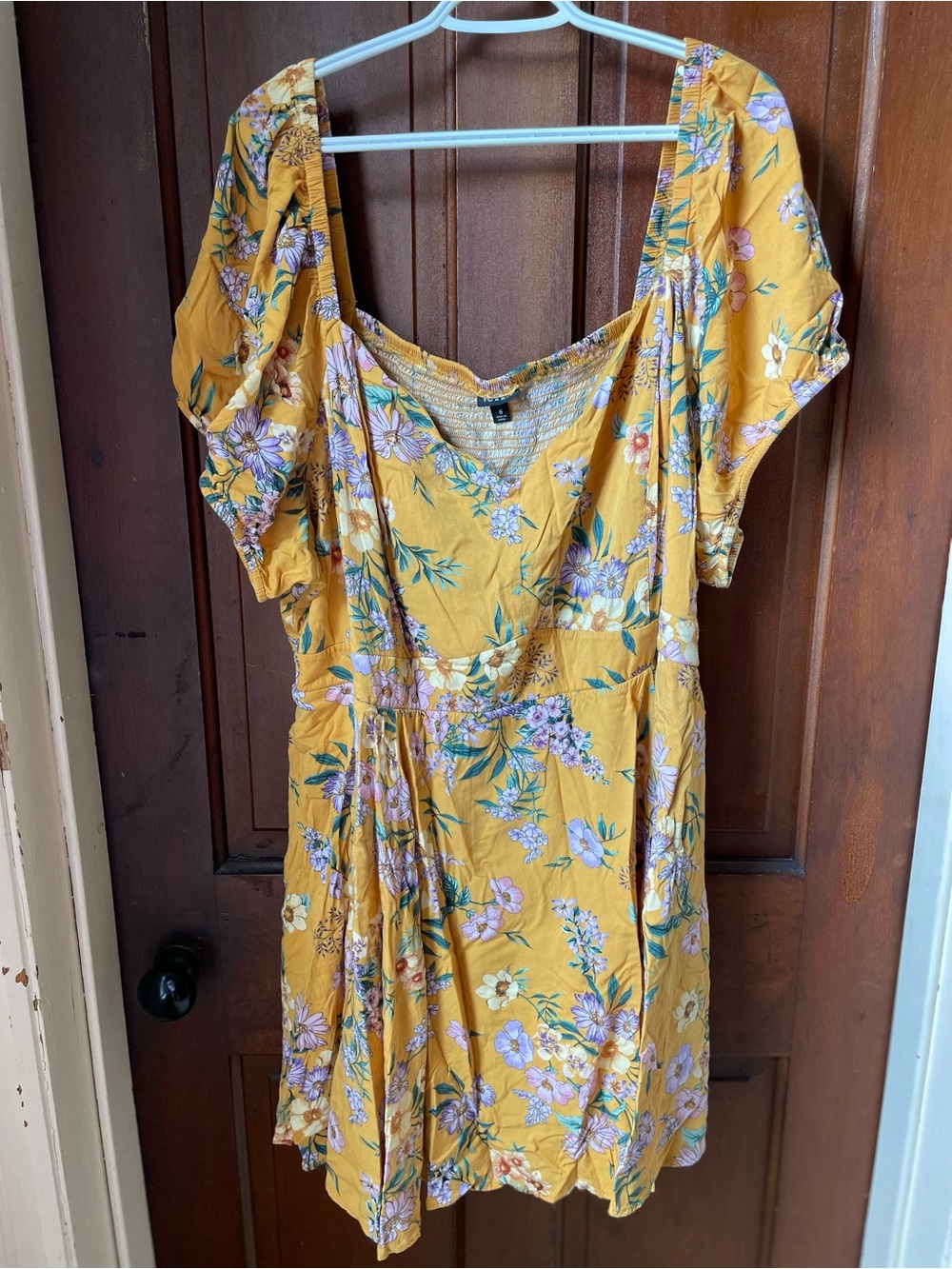 Torrid women's size 6X yellow floral dress